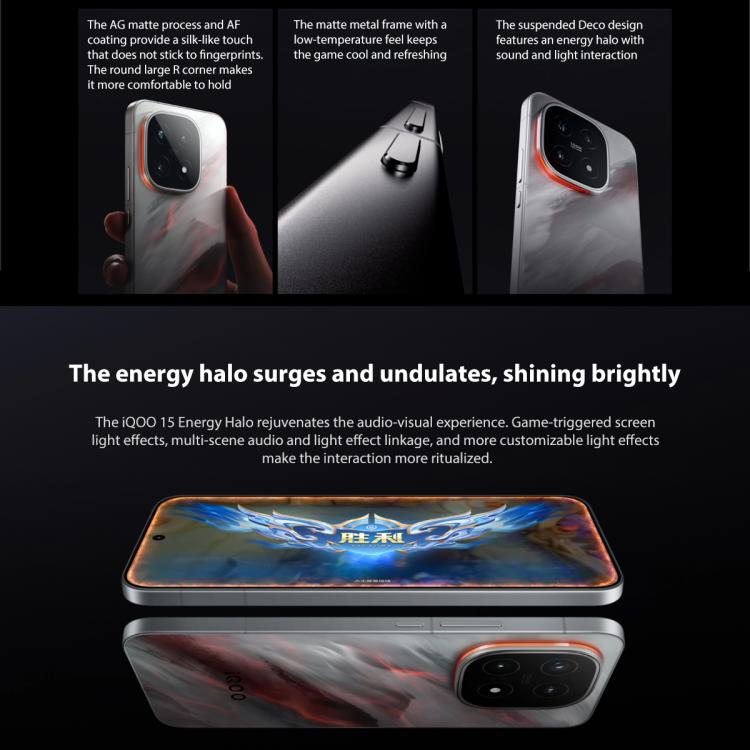 vivo iQOO 15, 16GB+512GB, 6.85 inch Android 16 OriginOS 6 Snapdragon 8 Elite Gen 5 Octa Core, OTG, NFC, Network: 5G, Support Google Play, 16GB+512GB