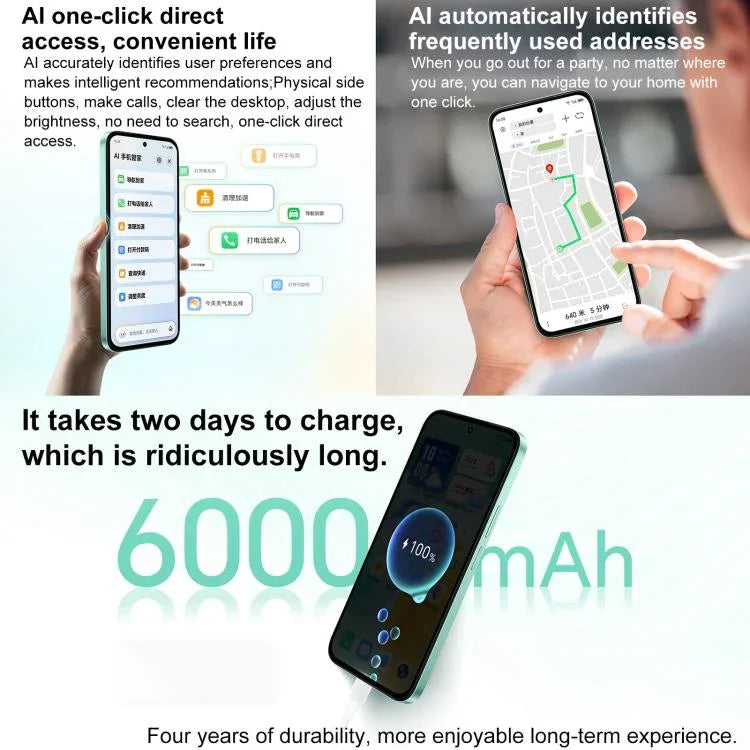 Honor Play 60, 6GB+128GB, Side Fingerprint, 6.61 inch MagicOS 9.0 Dimensity 6300 Octa Core, Network: 5G, OTG, Play 60, 6GB+128GB, 6GB+128GB