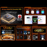 Blackview Oscal TANK 1, 12GB+256GB, 6.78 inch Android 15 DokeOS 4.2 Mediatek Dimensity 7050 Octa Core, Network: 5G, OTG, NFC, 12GB+256GB