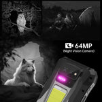 Unihertz 8849Tank X Projector Rugged Phone, 16GB+512GB, Side Fingerprint, Night Vision, 6.78 inch Android 15 MediaTek Dimensity 8200 Octa Core, Network: 5G, NFC, Tank X 16GB+512GB