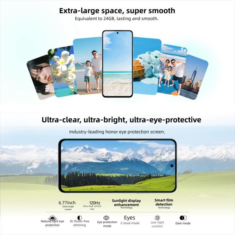 Honor Play10T, 12GB+256GB, Side Fingerprint, 6.8 inch Android 15 Magic OS 9.0 Snapdragon 6s Gen 3 Octa Core, Network: 5G, 12GB+256GB