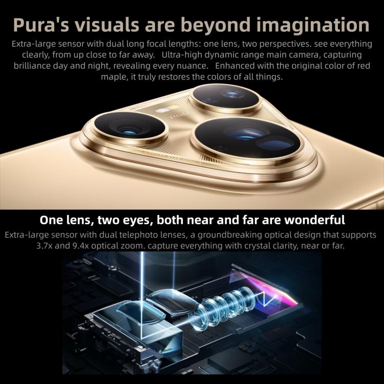 HUAWEI Pura 80 Ultra, 16GB+1TB, Side Fingerprint Identification, 6.8 inch HarmonyOS 5.1, NFC, OTG, Not Support Google Play, 16GB+1TB