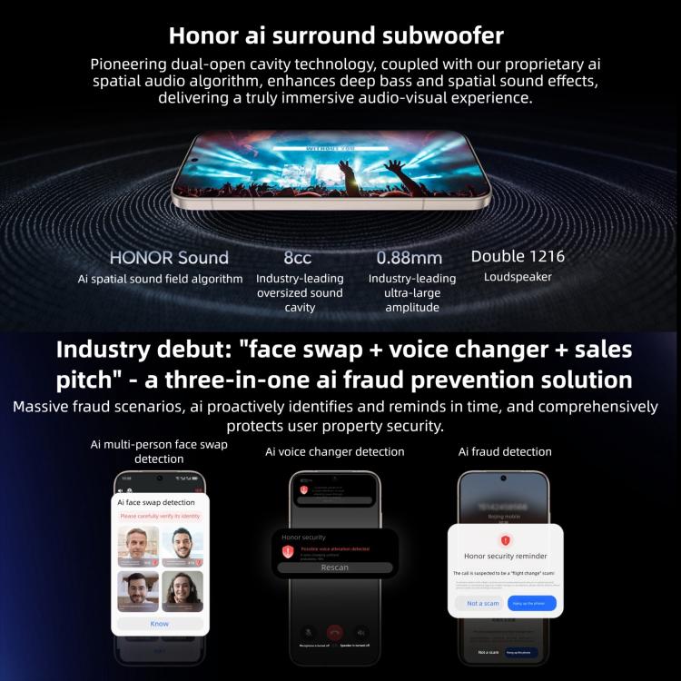Honor Magic8 Pro, 16GB+1TB, Screen Fingerprint, 6.71 inch MagicOS 10.0 / Android 16 Snapdragon 8 Elite Gen 5 Octa Core, Network: 5G, NFC, OTG, 16GB+1TB