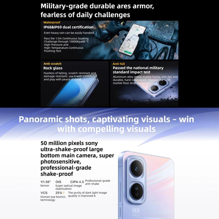 vivo iQOO Neo11, 12GB+256GB, Face ID / Screen Fingerprint Identification, 6.82 inch Android 16 OriginOS 6 Snapdragon 8 Elite Octa Core, OTG, NFC, Network: 5G, iQOO Neo11, 12GB+256GB