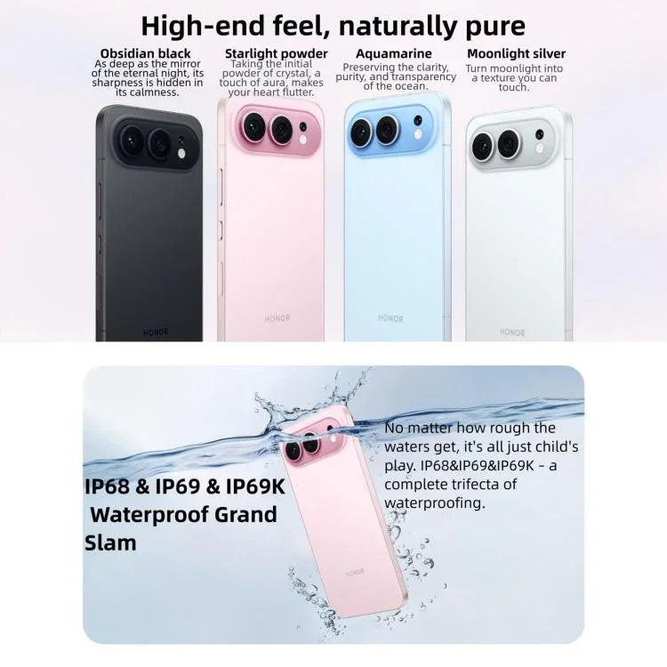 Honor 500, 16GB+512GB, Screen Fingerprint, 6.55 inch MagicOS 10.0 / Android 16 Snapdragon 8s Gen 4 Octa Core, Network: 5G, NFC, OTG, Honor 500, 16GB+512GB