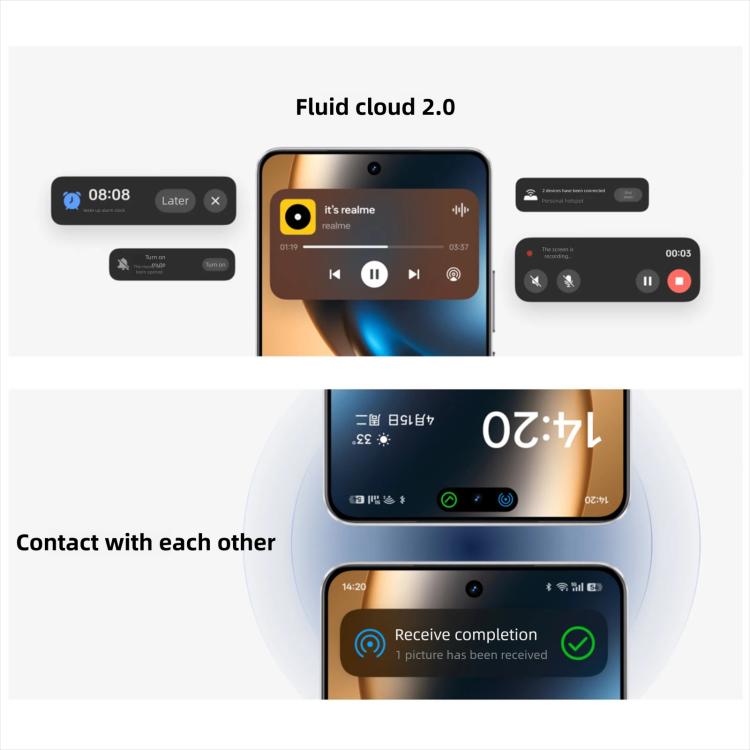 Realme GT7, 16GB+256GB, 6.8 inch Android 15 / Realme UI 6.0 MediaTek Dimensity 9400+ Octa Core, NFC, Network: 5G, Support Google Play, 16GB+256GB