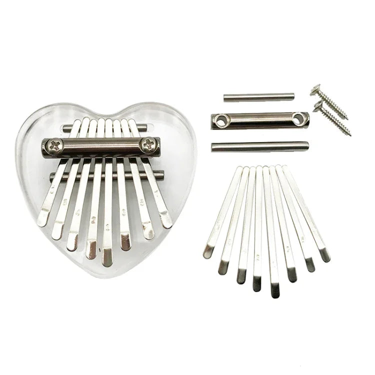 2 PCS 8 Tone Thumb Piano Keys Kalimba Pick Accessories Kit, 2 PCS 8 Tone
