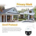 ESCAM Q5068 H.265 5MP Pan / Tilt / 4X Zoom WiFi Waterproof IP Camera, Support ONVIF Two Way Talk & Night Vision, AU Plug, UK Plug, US Plug, EU Plug, AU Plug