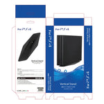 2 In 1 Game Machine Host Upright Bracket with Screw Clamp for PS4 SLIM / PRO, For PS4 SLIM / PRO