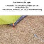 20m 9-Core Nylon+Polyester Full-light Outdoor Camping Tent Rescue Bundled Fluorescent Climbing Rope, 20m White, 20m Yellow, 20m Pink, 20m Green