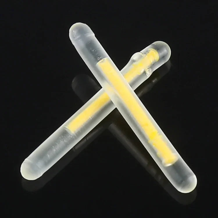 10 Packs OCEAN SUN Ultrafine Luminous Float Night Fishing Light Stick, Visibility: 15m, Size: 2.2 x 20mm, Ultrafine, Visibility: 15m