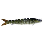 HENGJIA JM024-X 6# 13.6cm 18.7g Multi-section Plastic Hard Baits Artificial Fishing Lures with Treble Hook, Random Color Delivery, JM024-X 6# 13.6cm