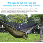 Portable Outdoor Parachute Hammock with Mosquito Nets, Army Green, Black, Dark Blue + Baby Blue, Pink Blue, Green, Blue