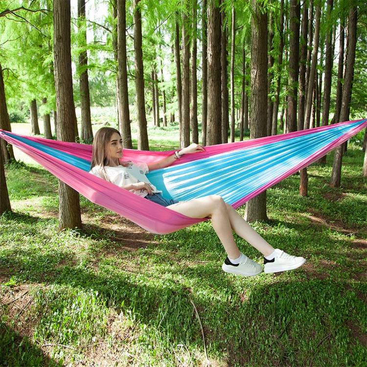 Portable Outdoor Parachute Hammock with Mosquito Nets, Army Green, Black, Dark Blue + Baby Blue, Pink Blue, Green, Blue