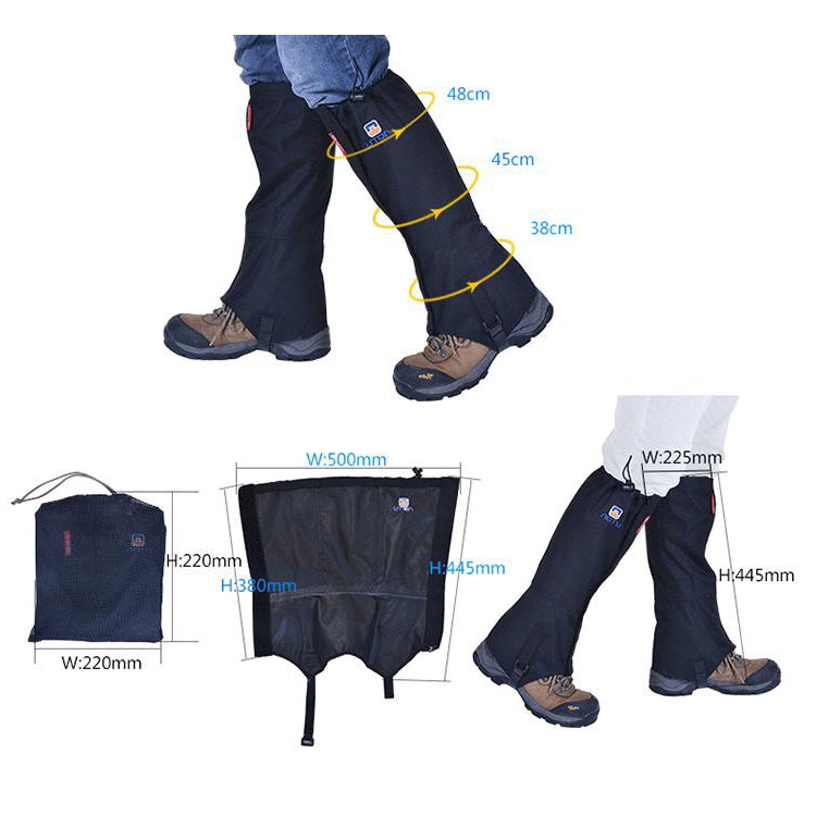 Aotu AT8909 125cm Outdoor Camping Waterproof Snow Shoes Covers Oxford Cloth Anti-mosquito Foot Covers, Aotu AT8909 Blue, Aotu AT8909 Red, Aotu AT8909 Black, Aotu AT8909 Green, Aotu AT8909 Grey
