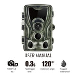 HC801A 8MP Waterproof IP65 IR Night Vision Security Hunting Trail Camera, Novatek 96650 Program, 120 Degree Wide Angle, 110 Degree PIR Sensing Angle, HC801A