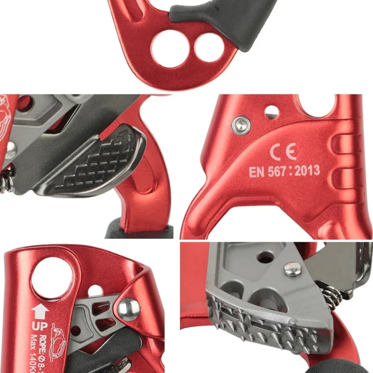 XINDA TP-8606 Outdoor Rock Climbing Aerial Work Anti-fall Handheld Rope Gripper for 8-12mm Diameter Rope Right, Right