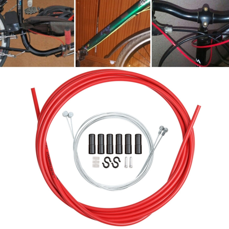 Universal Bicycle Brake Cable Tube Set, Orange, Green, Grey, Blue, Red, White, Yellow, Black