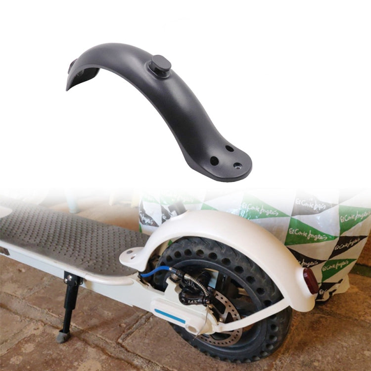 For Xiaomi Mijia M365 Electric Scooter Accessories Rear Wheel Fender with Hook, Fender with Hook Black, Fender with Hook White
