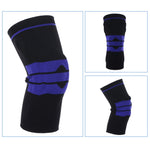 Outdoor Fitness Mountaineering Knit Protection Silicone Anti - collision Spring Support Sports Knee Protector, Size: XL, Size: XL