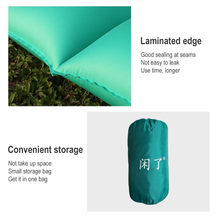 Outdoor Camping Foot-step Automatic Inflatable Cushion Portable TPU Inflatable Double Bed, Size: 195 x 119 x 16cm, Foot-step Peacock Blue, Foot-step Dark Blue, Foot-step Orange, Foot-step Emerald