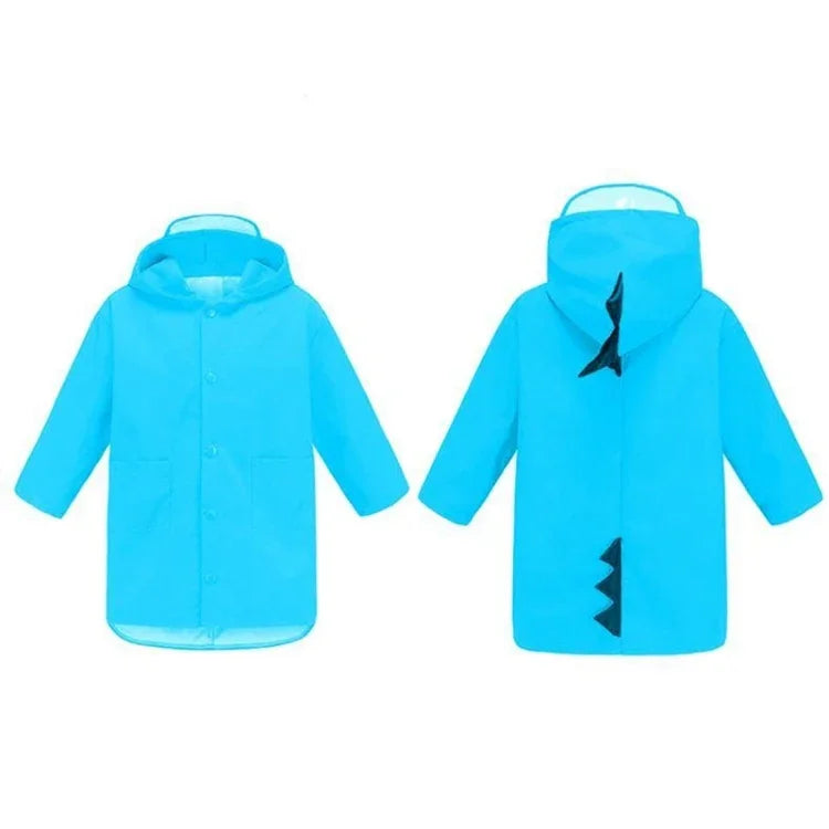 Cartoon Dinosaur Children Fashion Raincoat Size: L