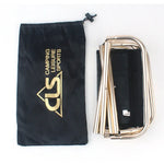 CLS Outdoor Portable Aluminum Alloy Fishing Barbecue Folding Stool, Size: 24.8*22.5*27cm, CLS Folding Stool(Black)