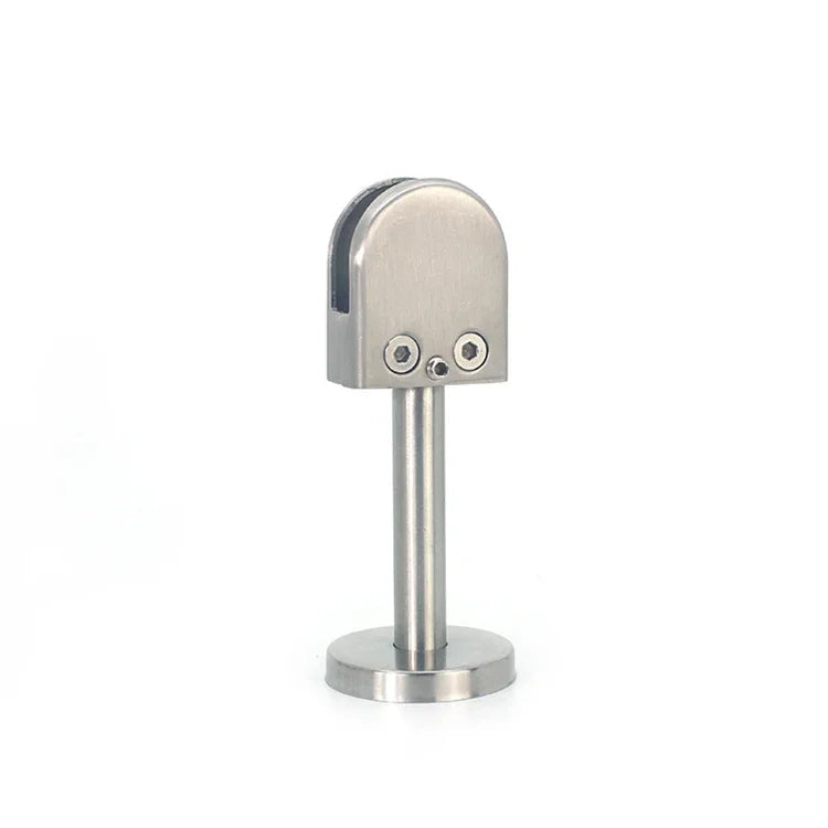 201 Stainless Steel Glass Fish Mouth Support Rod Fixing Clip with 14x60mm Rod, Specification: S, S, with 14x60mm Rod