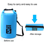 Outdoor Waterproof Single Shoulder Bag Dry Sack PVC Barrel Bag, Capacity: 3L, Capacity: 3L (Sky Blue), Capacity: 3L (Yellow), Capacity: 3L (Black), Capacity: 3L (Dark Blue), Capacity: 3L (Orange), Capacity: 3L (Pink), Capacity: 3L (Green)