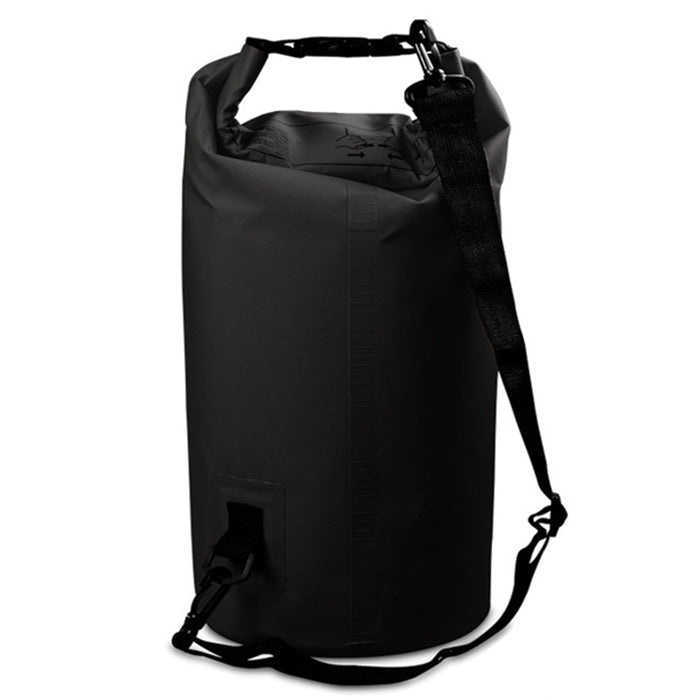 Outdoor Waterproof Single Shoulder Bag Dry Sack PVC Barrel Bag, Capacity: 10L, Capacity: 10L (Pink), Capacity: 10L (Dark Blue), Capacity: 10L (Orange), Capacity: 10L (Green), Capacity: 10L (Sky Blue), Capacity: 10L (Yellow), Capacity: 10L (Black)