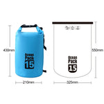 Outdoor Waterproof Single Shoulder Bag Dry Sack PVC Barrel Bag, Capacity: 15L, Capacity: 15L (Dark Blue), Capacity: 15L (Orange), Capacity: 15L (Pink), Capacity: 15L (Green), Capacity: 15L (Sky Blue), Capacity: 15L (Yellow), Capacity: 15L (Black)