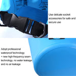 Outdoor Waterproof Single Shoulder Bag Dry Sack PVC Barrel Bag, Capacity: 15L, Capacity: 15L (Dark Blue), Capacity: 15L (Orange), Capacity: 15L (Pink), Capacity: 15L (Green), Capacity: 15L (Sky Blue), Capacity: 15L (Yellow), Capacity: 15L (Black)