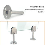 304 Stainless Steel Glass Fish Mouth Support Rod Fixing Clip with 14x40mm Rod, Specification: XL, XL, with 14x40mm Rod