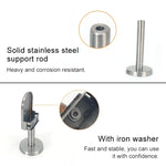 304 Stainless Steel Glass Fish Mouth Support Rod Fixing Clip with 14x80mm Rod, Specification: S, S, with 14x80mm Rod