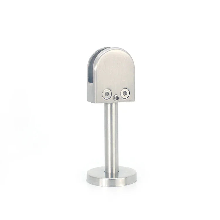 304 Stainless Steel Glass Fish Mouth Support Rod Fixing Clip with 14x40mm Rod, Specification: M, M, with 14x40mm Rod