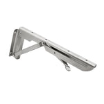 14 inch K Type Wall-mounted Foldable Stainless Steel Spring Storage Shelf for Dining Table, 14 inch
