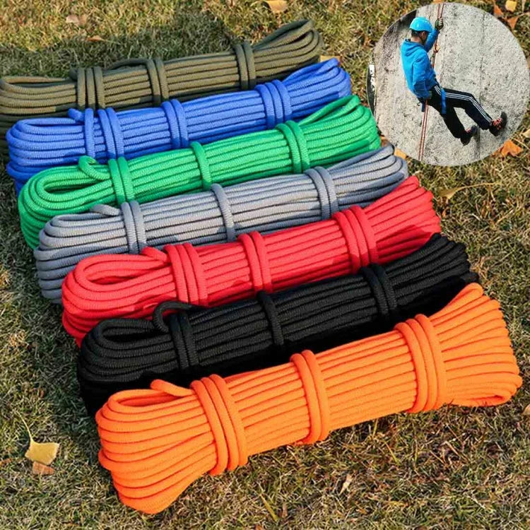 Outdoor Rock Climbing Hiking Accessories High Strength Auxiliary Cord Safety Rope, Diameter: 8mm, Length: 15m, Random Color, Diameter: 8mm, Length: 15m