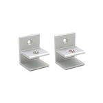 10 PCS F-type Aluminum Alloy Glass Combination Clamp Cabinet Partition Fixing Clip, Size: S, Cliped 5-10mm, F-type, S, Cliped 5-10mm