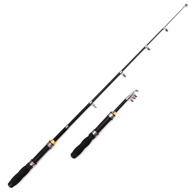 36cm Portable Telescopic Sea Fishing Rod Mini Fishing Pole, Extended Length : 2.1m, 2.1m