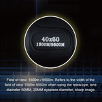 40x60 12X Pocket High Times High Definition Night Vision Focusing Monocular Telescope, 40x60 12X