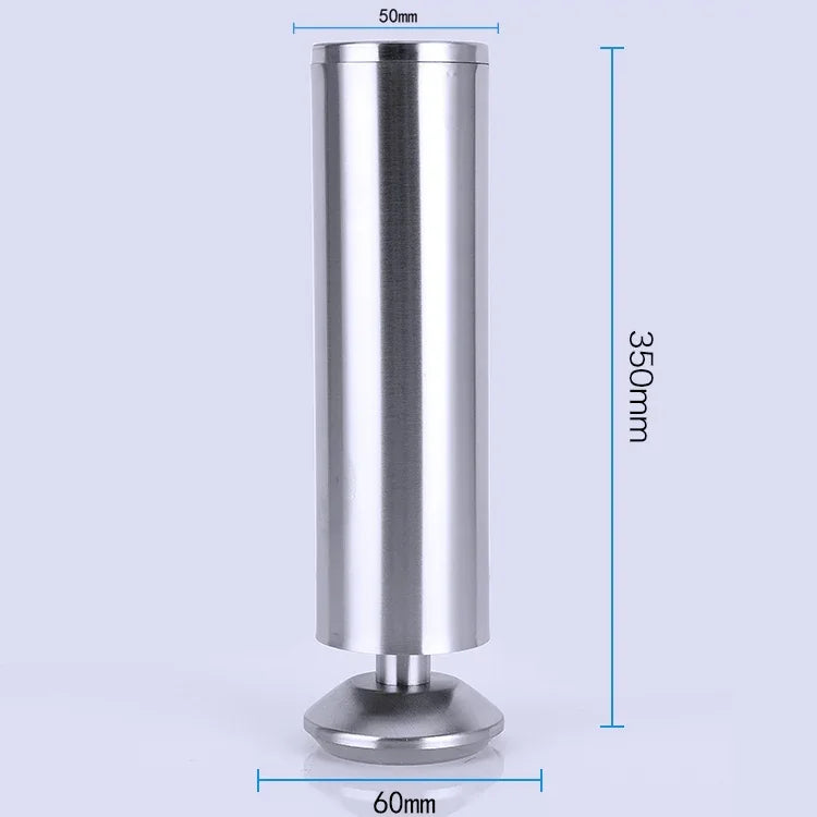 Stainless Steel Wire Drawing Thickened Column Sofa Furniture Cabinet Foot, Height: 350mm, 350mm