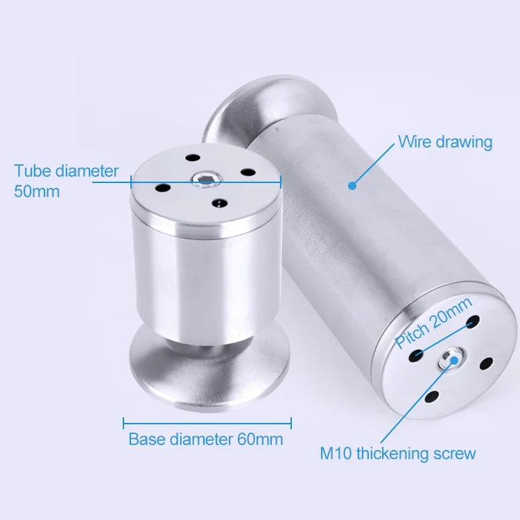 Stainless Steel Wire Drawing Thickened Column Sofa Furniture Cabinet Foot, Height: 350mm, 350mm