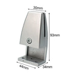 L Shape Aluminum Alloy Office Desktop Screen Fixing Clip Partition Clip (Silver), L Shape (Silver)