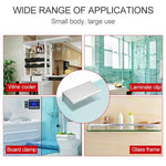 10 PCS Double Hole Aluminum Alloy Glass Fixing Clip, L, 8mm, L, 8mm