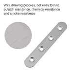 40 PCS Stainless Steel Connection Code Straight Connecting Piece, Number: 4, 4