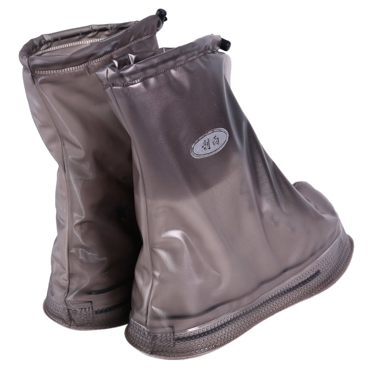 Fashion PVC Non-slip Waterproof Thick-soled Shoe Cover Size: S, Size: S