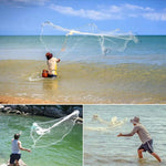480 Flying Disc Monofilament Fishing Net, Height: 2.4m, 480 Flying Disc Monofilament