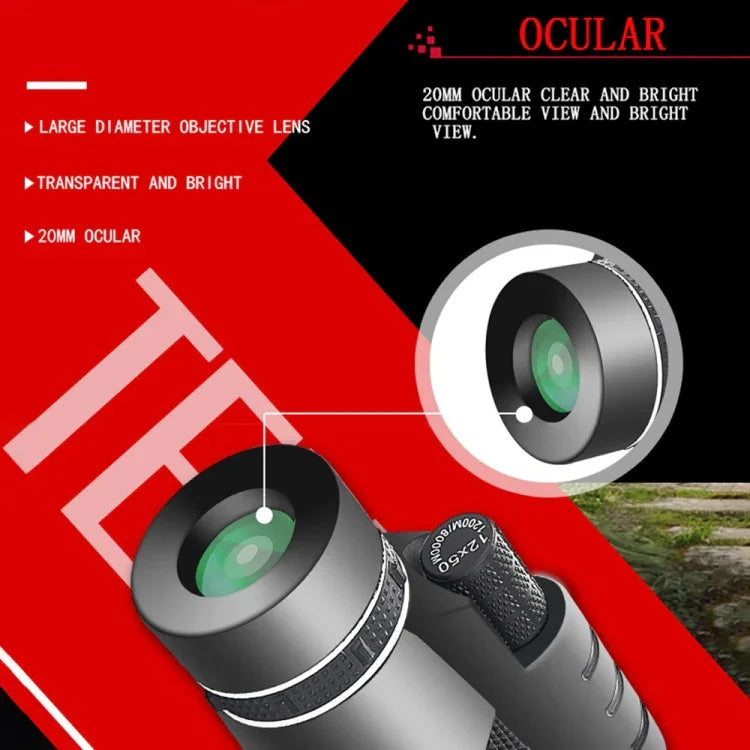 Moge 12x50 Professional HD Monocular Night Vision Telescope With Tripod, Moge 12x50 With Tripod