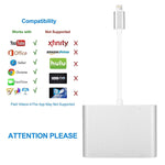 3 in 1 8 Pin to HDMI / VGA / Audio Adapter