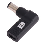 USB-C / Type-C Female to 7.4 x 5.0mm Male Plug Elbow Adapter Connector for HP Laptops, 7.4 x 5.0mm Elbow (HP)